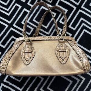 Worthington Gold and Tan Shoulder Bag
